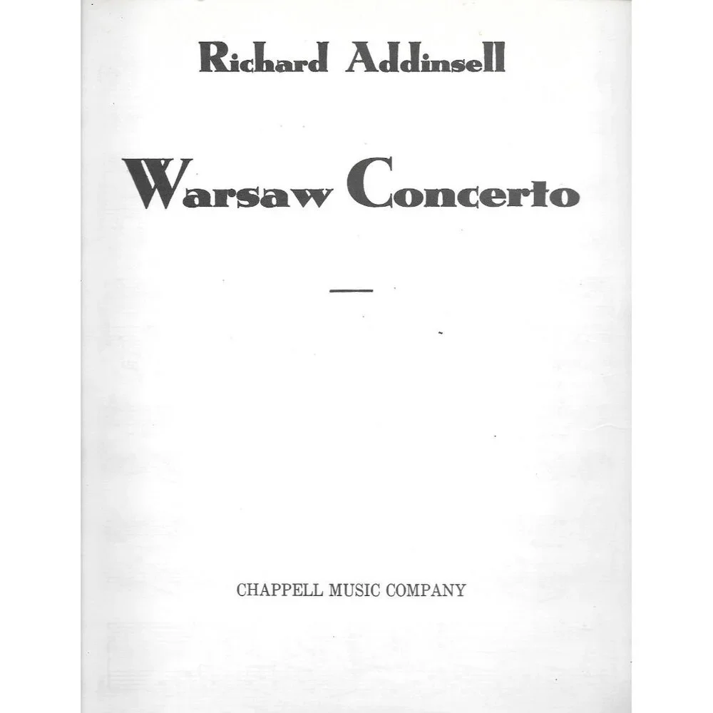 Warsaw Concerto Richard Addinsell 1942 Piano Solo Sheet Music Chappell - Picture 3 of 4